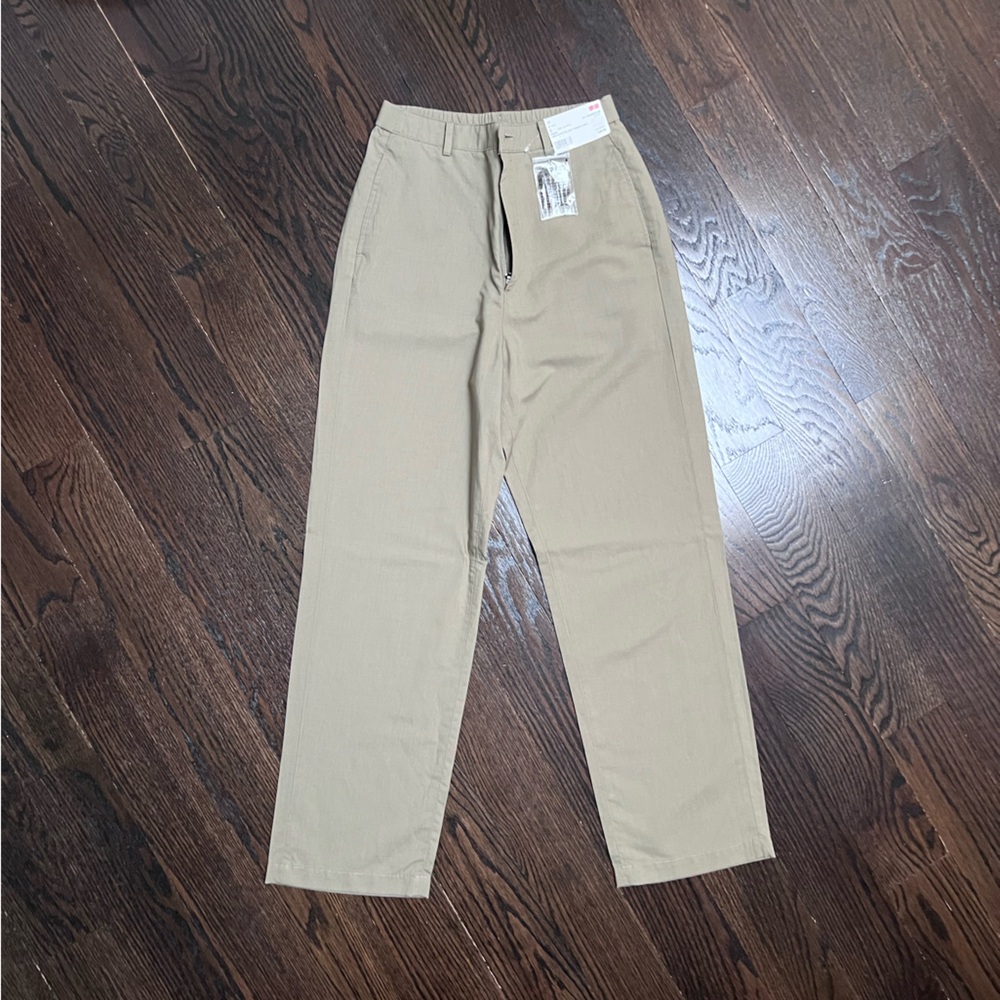 UNIQLO Linen Blend Relaxed Straight Pants NWT